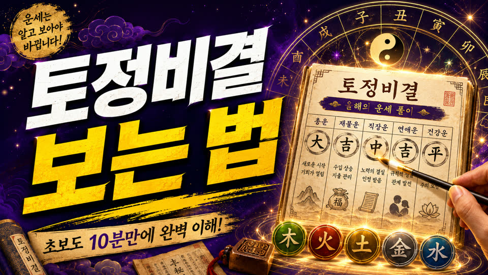 토정비결 보는 법